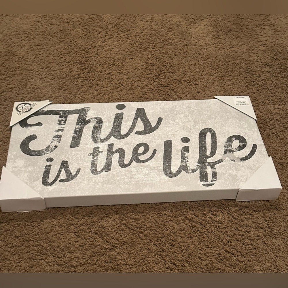 NWT, Decor Canvas Sign